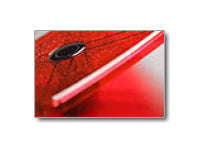 Weighing plate red-transparent