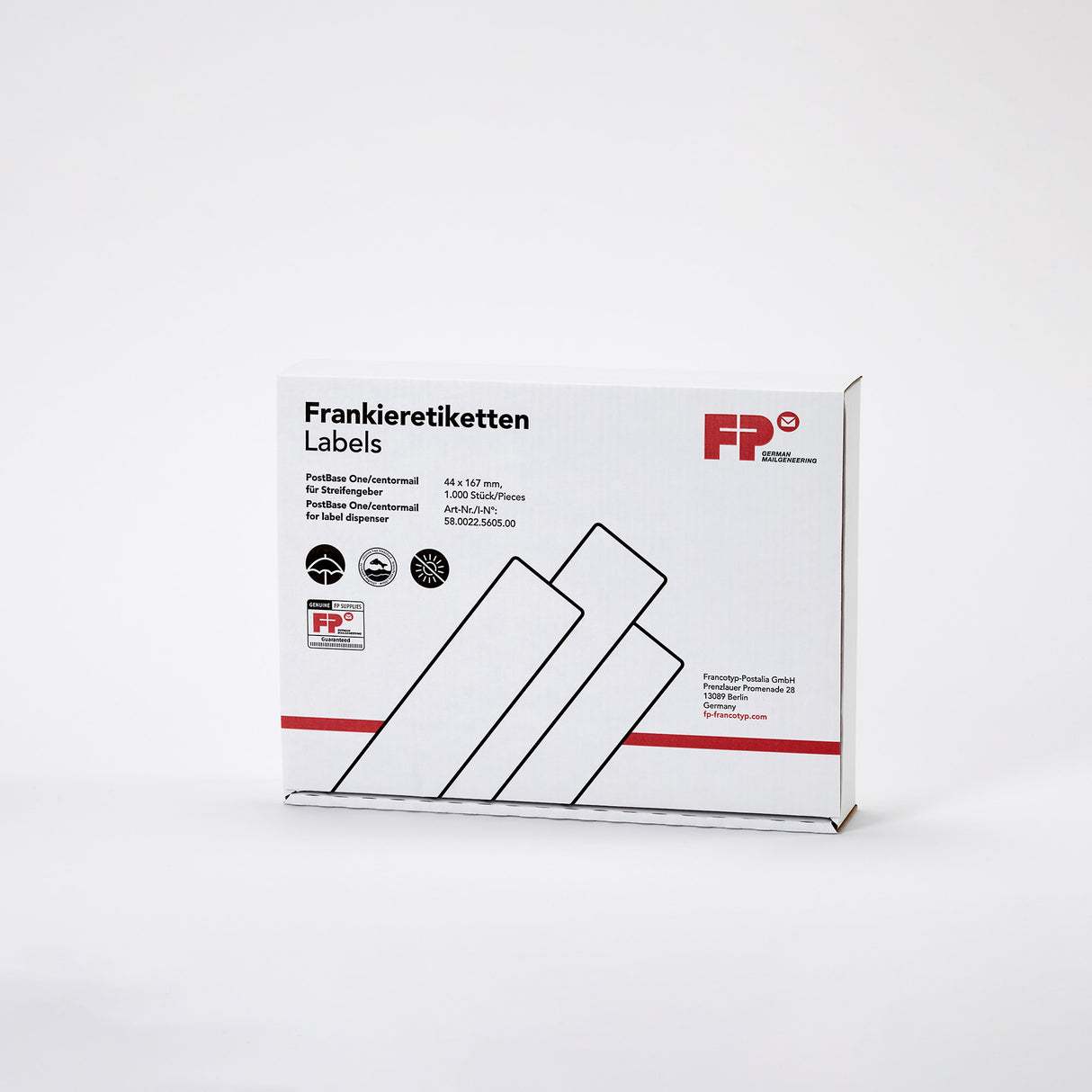 Franking strips for PostBase One - strip dispenser